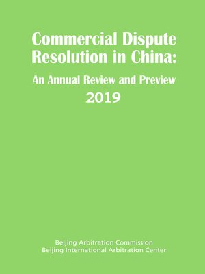 cover image of Commercial Dispute Resolution in China